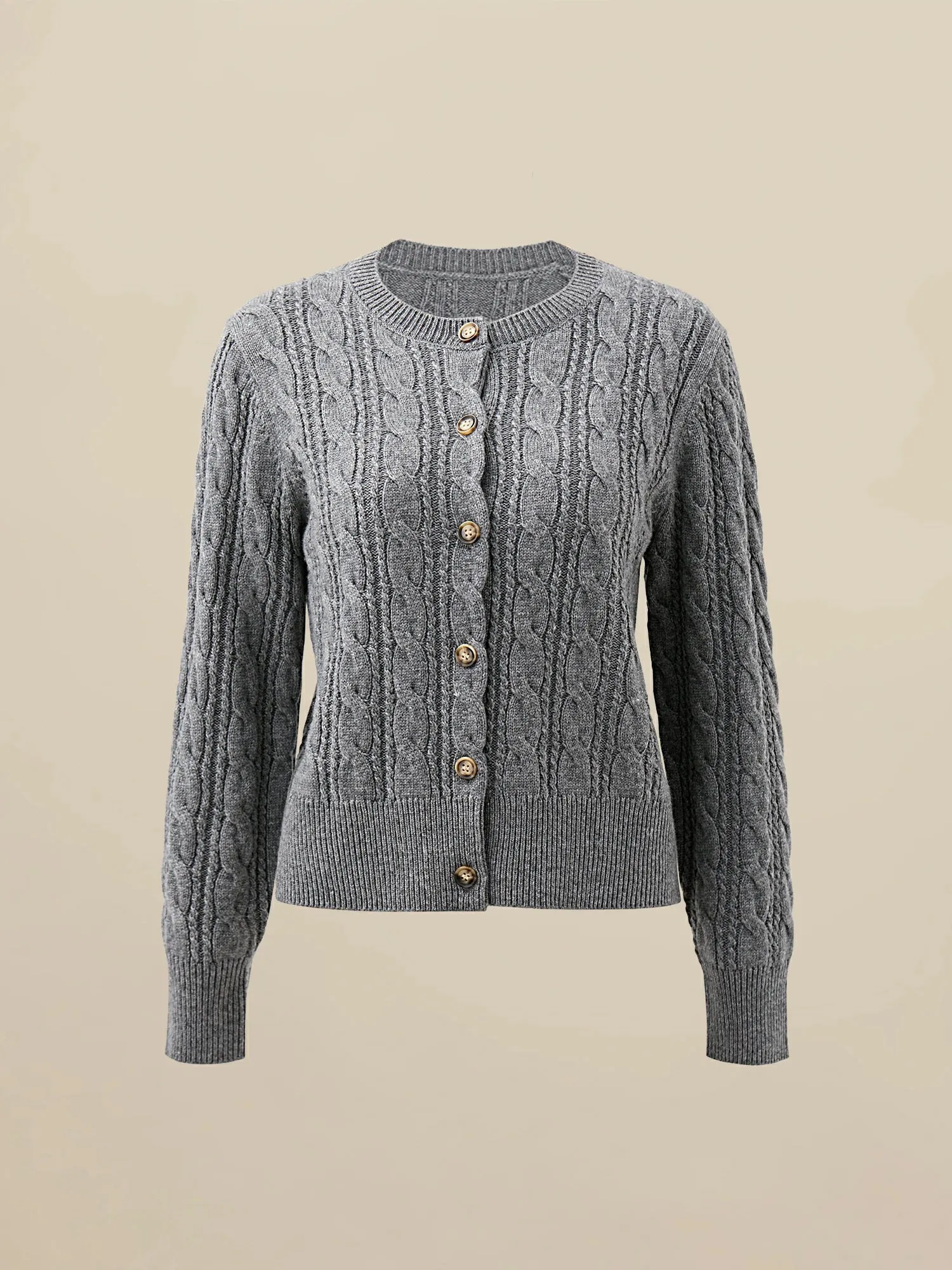 Amoretu Women's Wool Button Sweater Cardigan