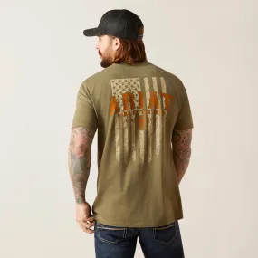 Ariat Men's Western Vertical Flag Tee