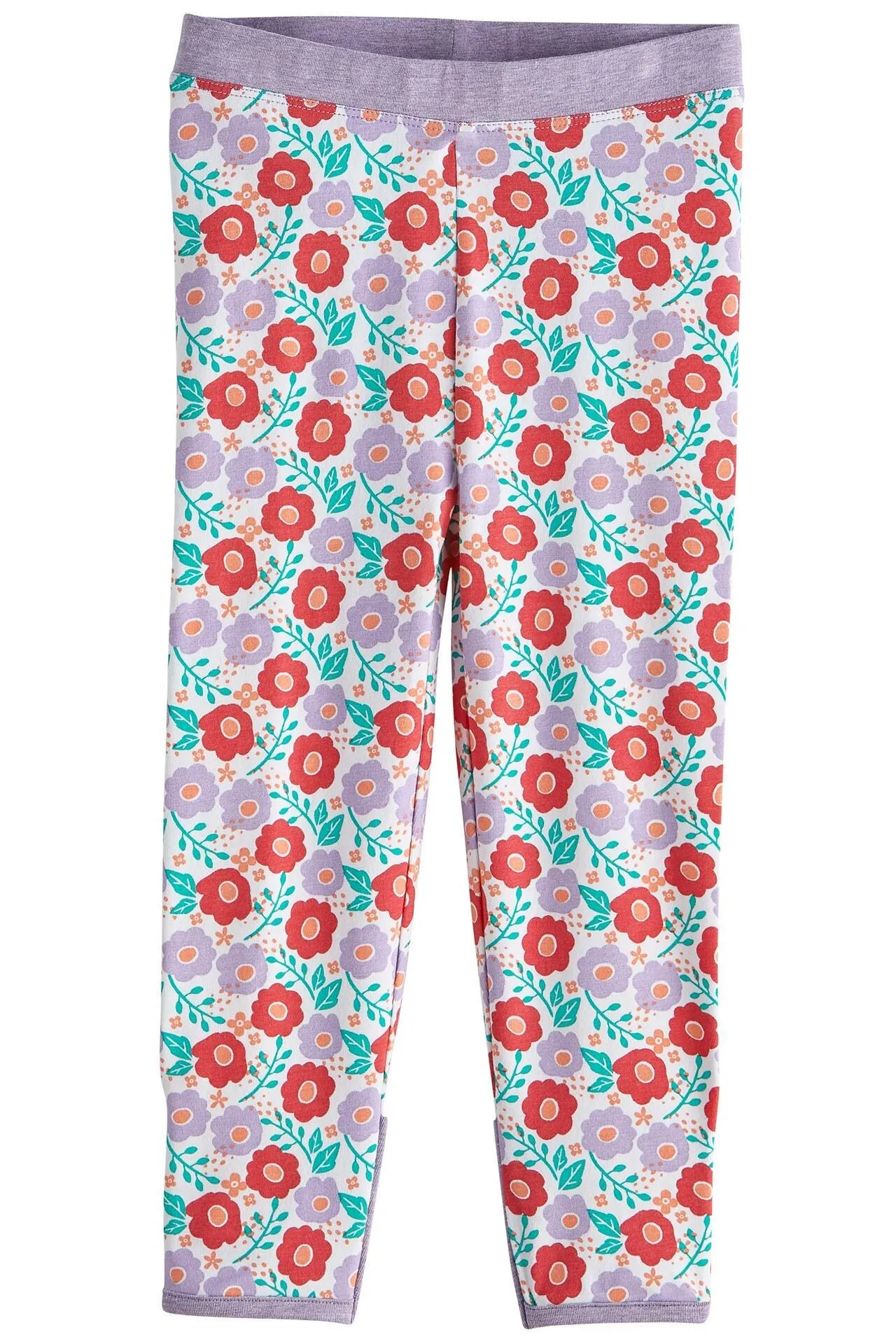 Baby LumaLeo Leggings | White Blushing Blooms