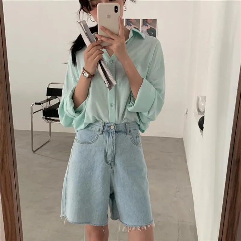 Biker Shorts Women Cotton Denim Shorts Jeans High Waist Cool Shorts