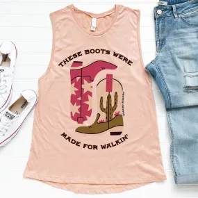 Boots Were Made For Walkin Graphic Festival TANK Top (made 2 order) LC