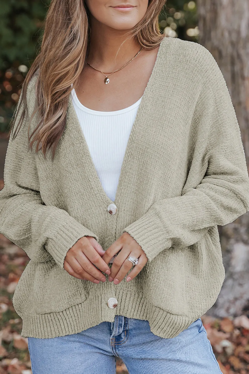 Buttons Front Sweater Cardigan