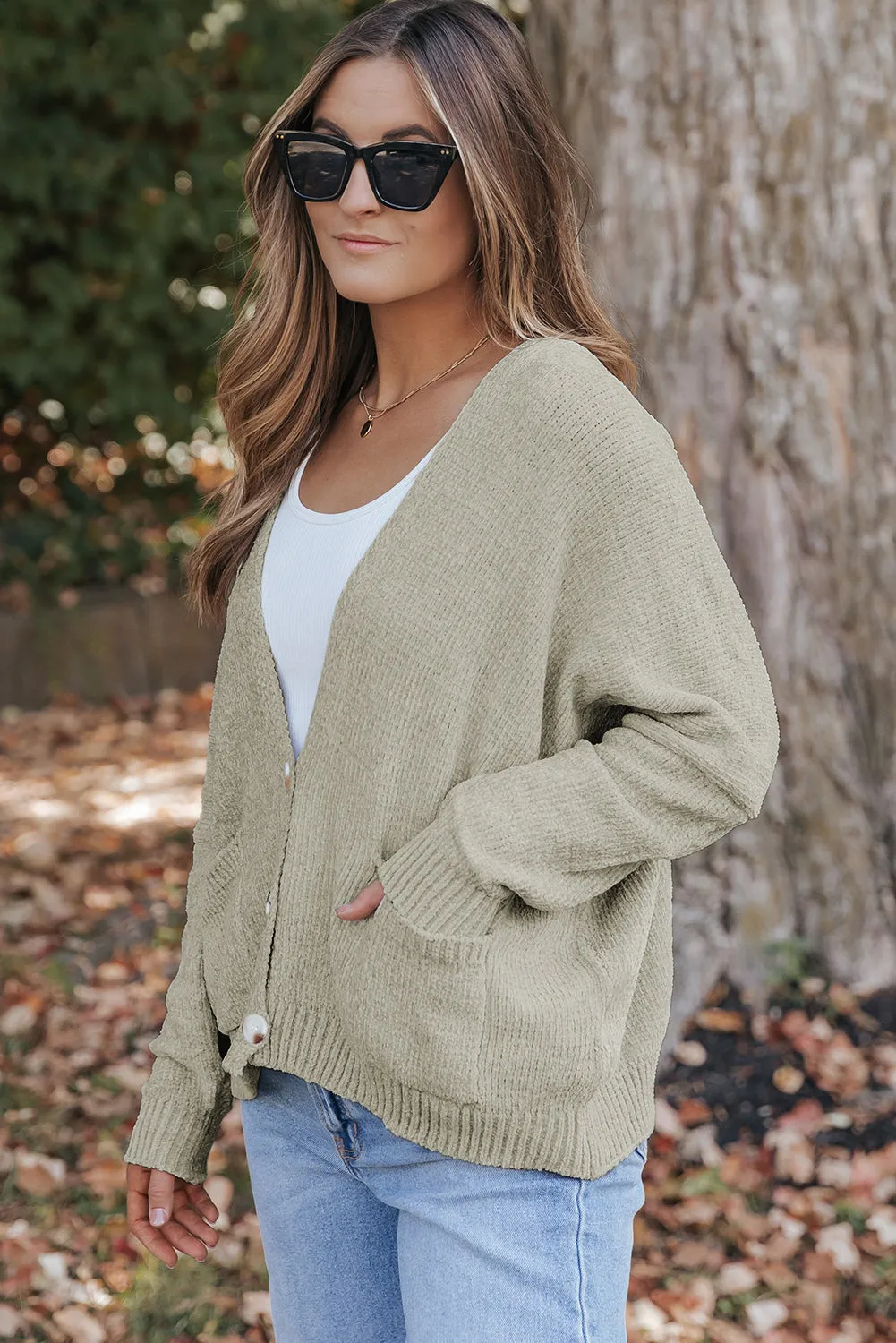 Buttons Front Sweater Cardigan