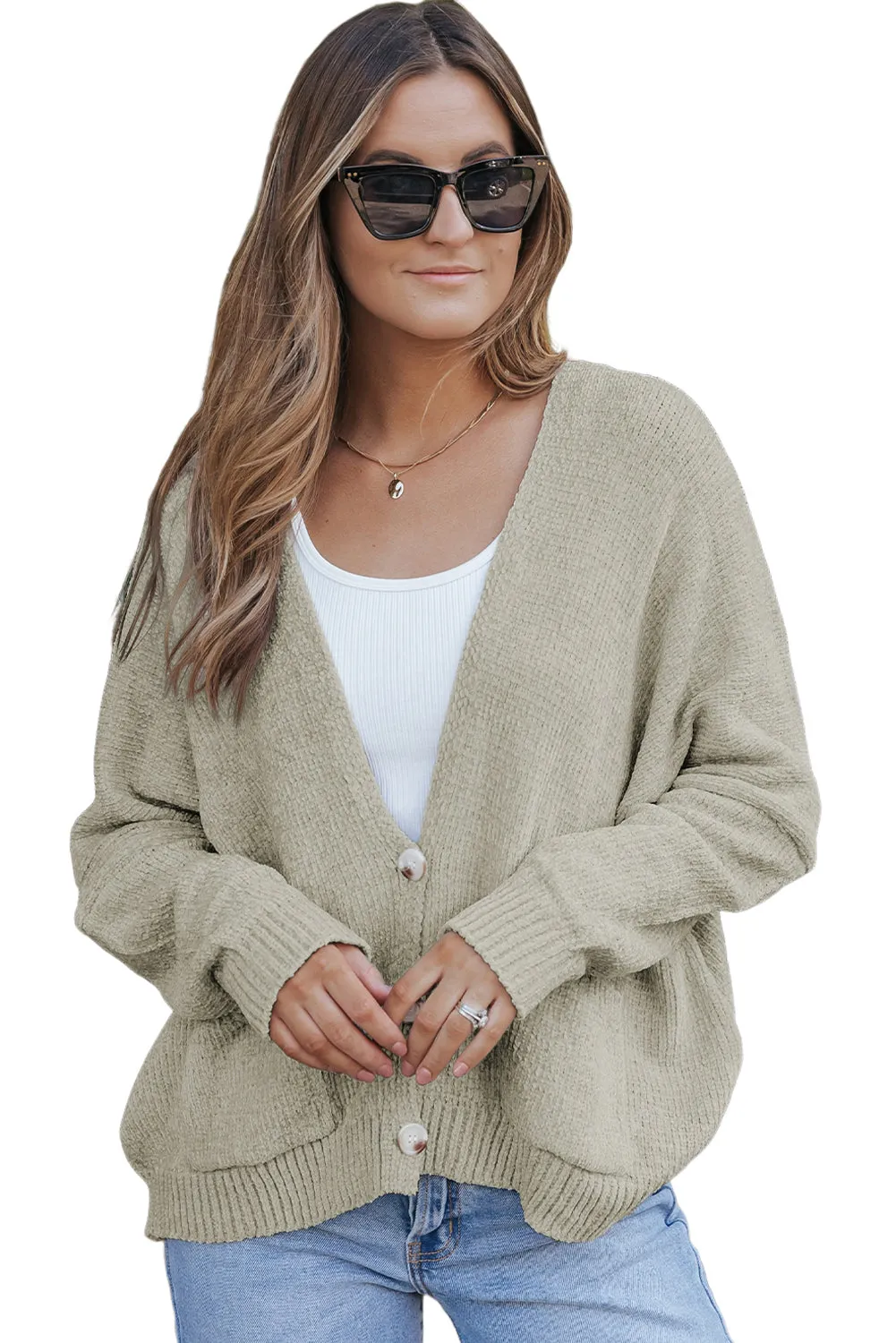 Buttons Front Sweater Cardigan