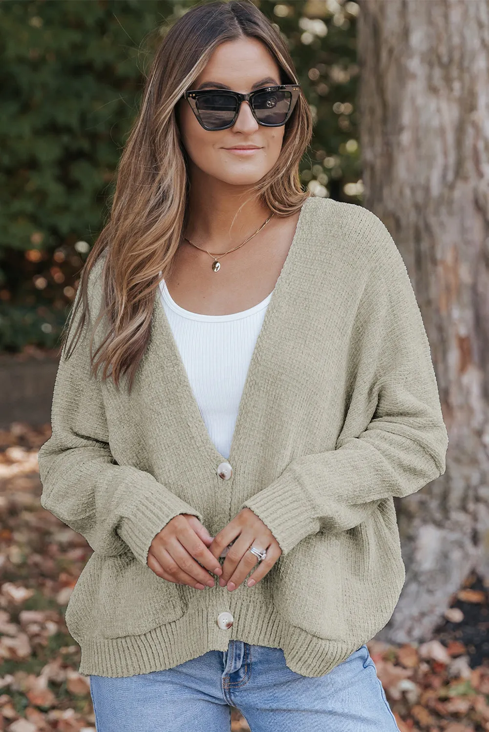 Buttons Front Sweater Cardigan