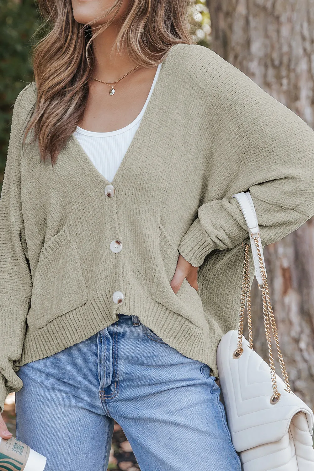 Buttons Front Sweater Cardigan