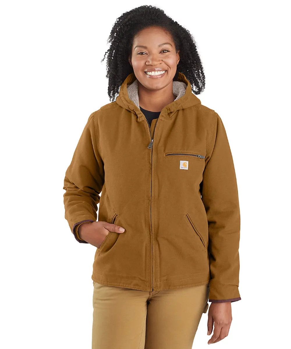 Carhartt Women's Sherpa Lined Sierra Jacket - Carhartt Brown