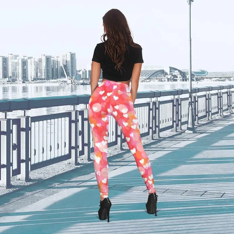 Comfy Colorfull Leggings Hearts 2