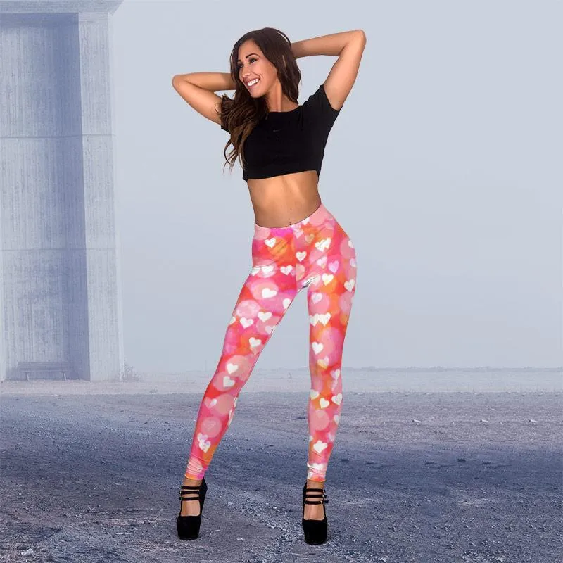 Comfy Colorfull Leggings Hearts 2