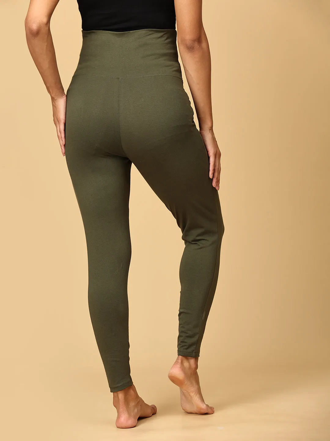 Comfy Maternity Leggings Olive