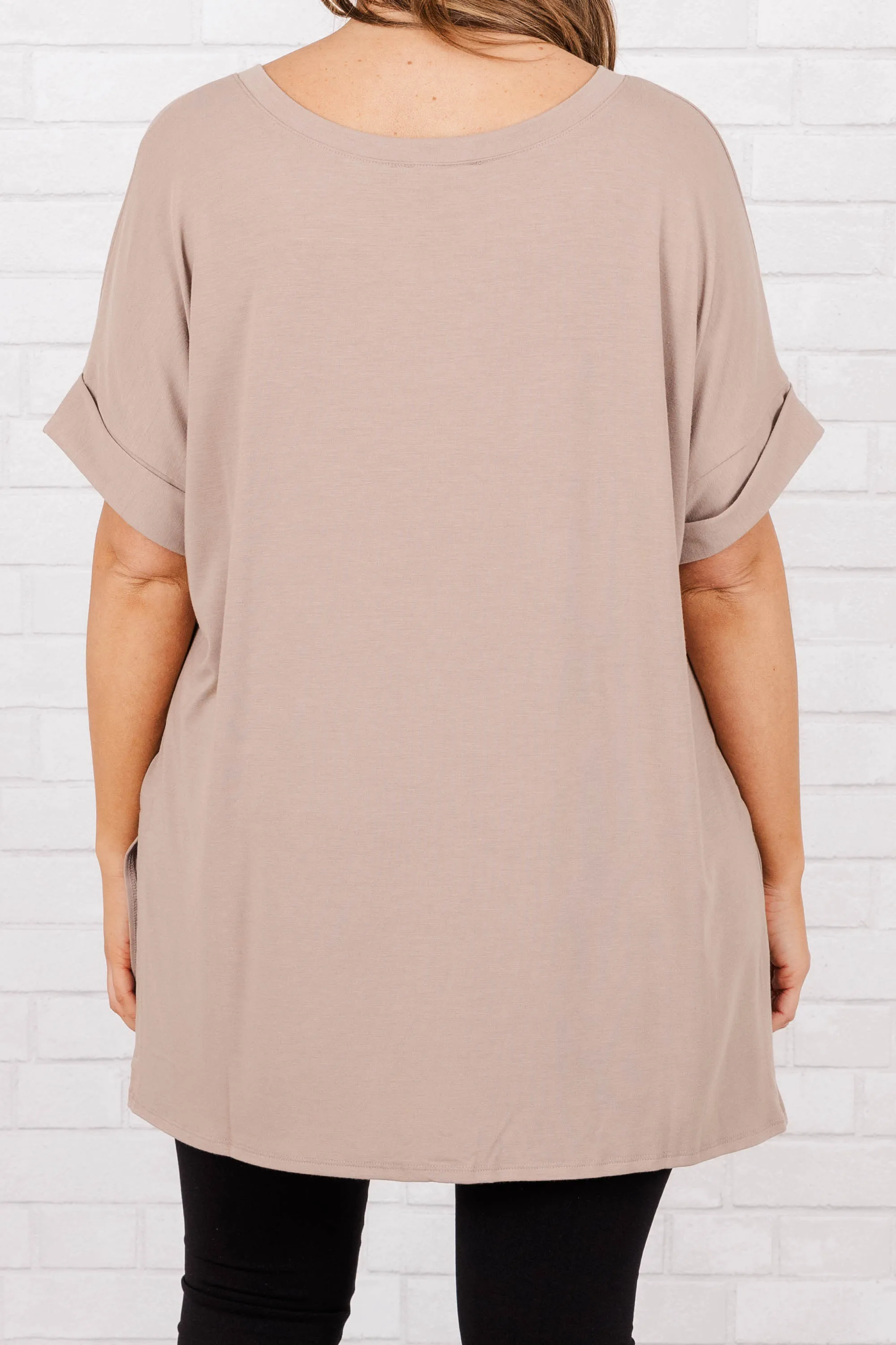 Comfy Travels Top, Ash Mocha