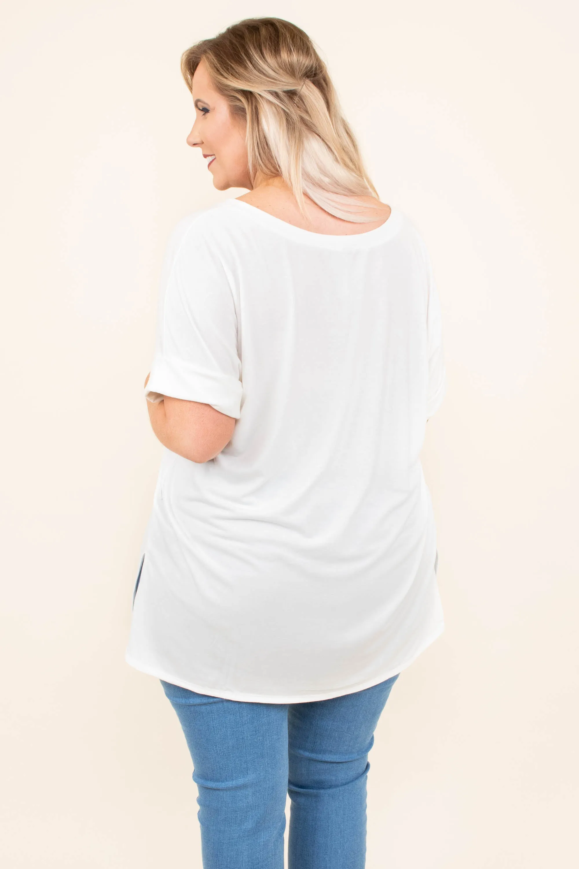 Comfy Travels Top, Ivory