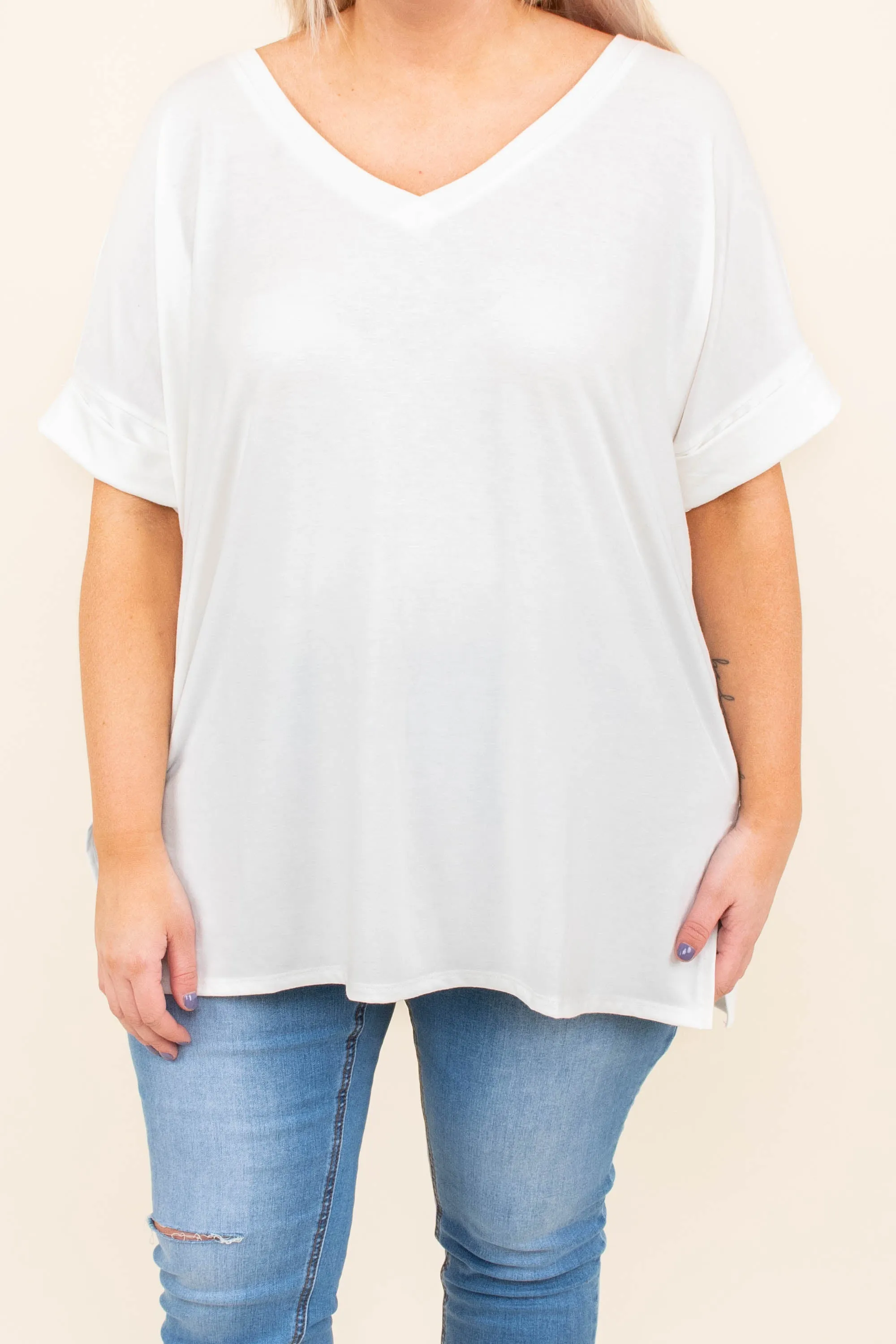 Comfy Travels Top, Ivory