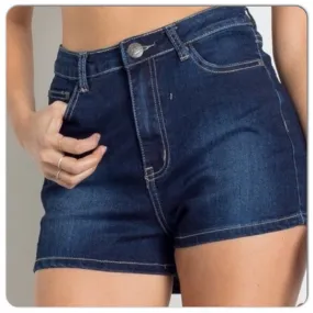 Denim Stretch Shorts