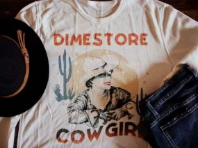 Dimestore Cowgirl Graphic Long Sleeve (made 2 order) RBR