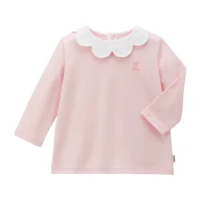 Extra Soft Scallop-Cut Collar T-Shirt