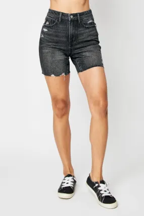 Full Size High Waist Tummy Control Denim Shorts