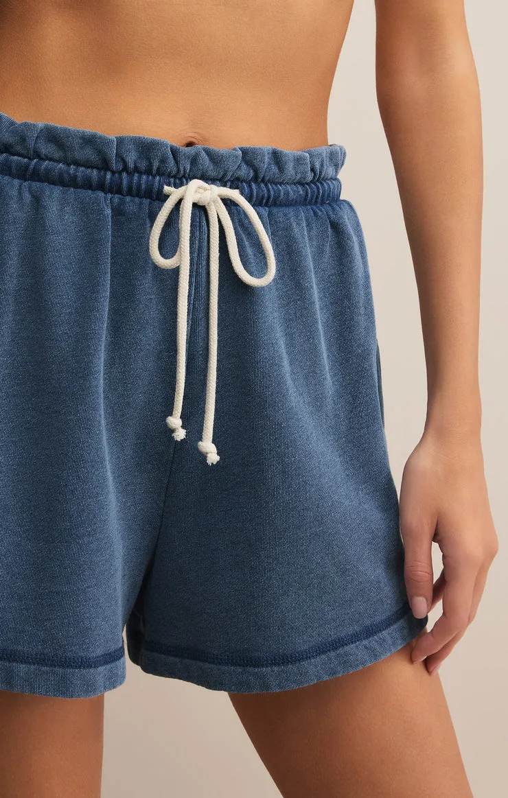 gael knit denim short