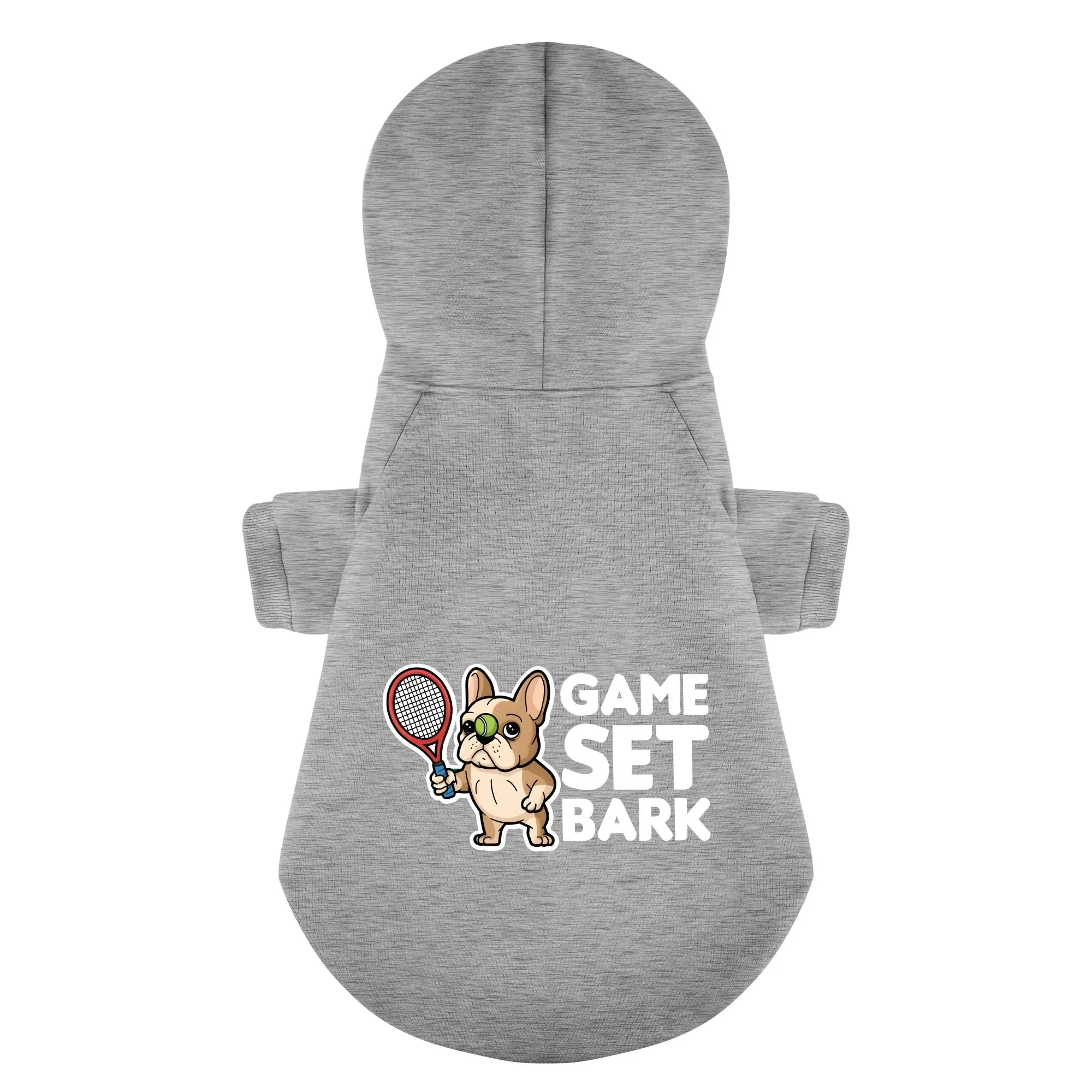 Game, Set, Bark - Personalized French Bulldog Hoodies with Funny Quotes – Stylish, Cozy, and Premium 100% Cotton