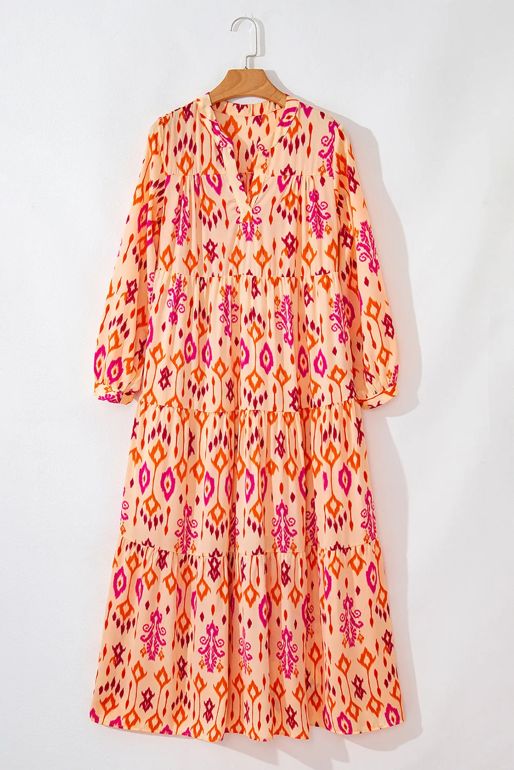 Geometric Printed Maxi Dress