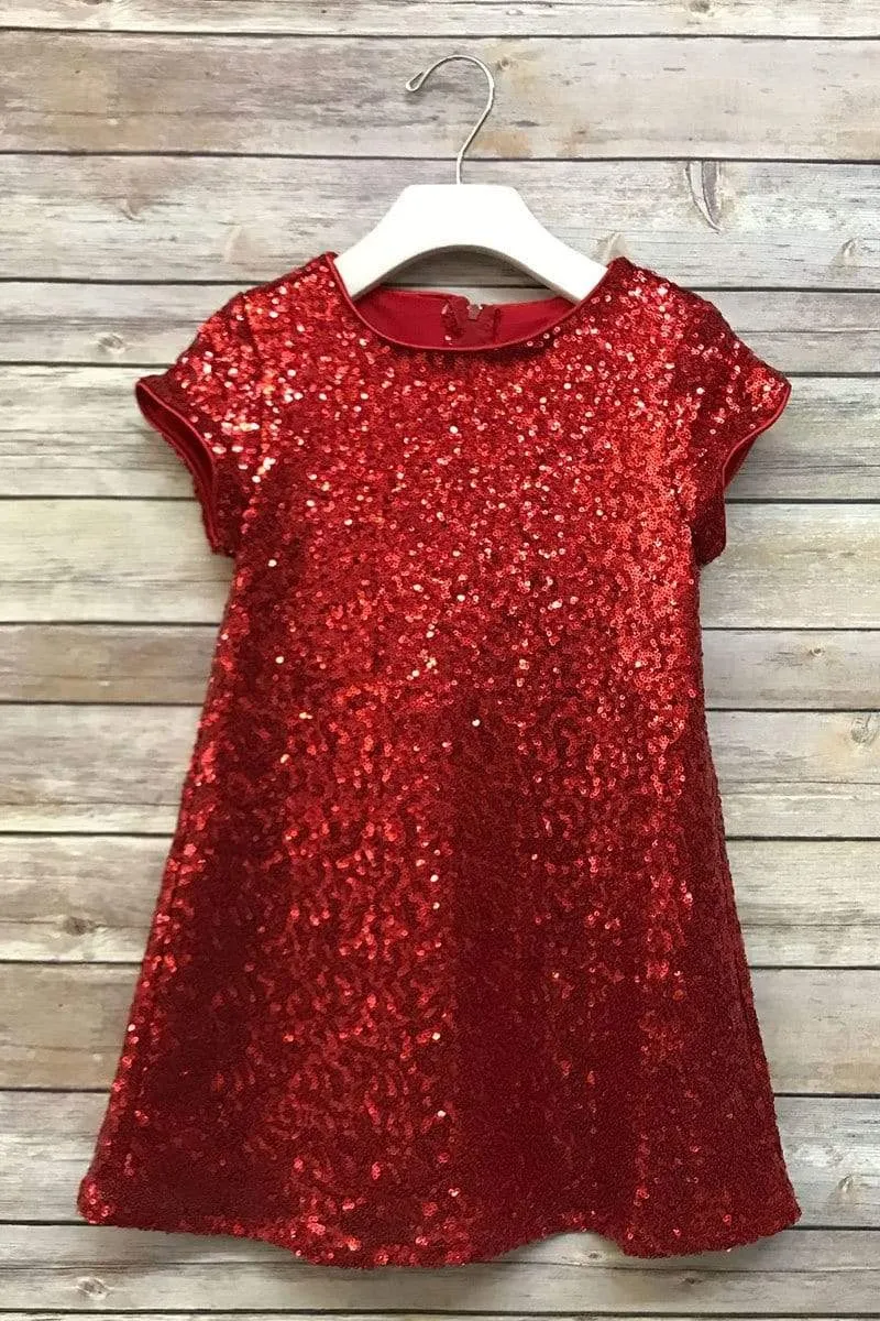 Glamorous Sequin Shift Dress Gold