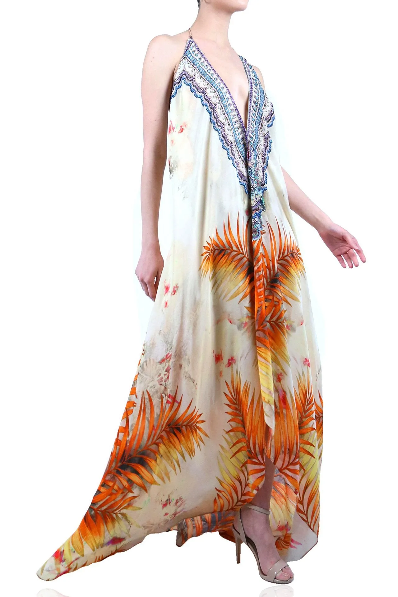 Halter Style Long Summer Dresses