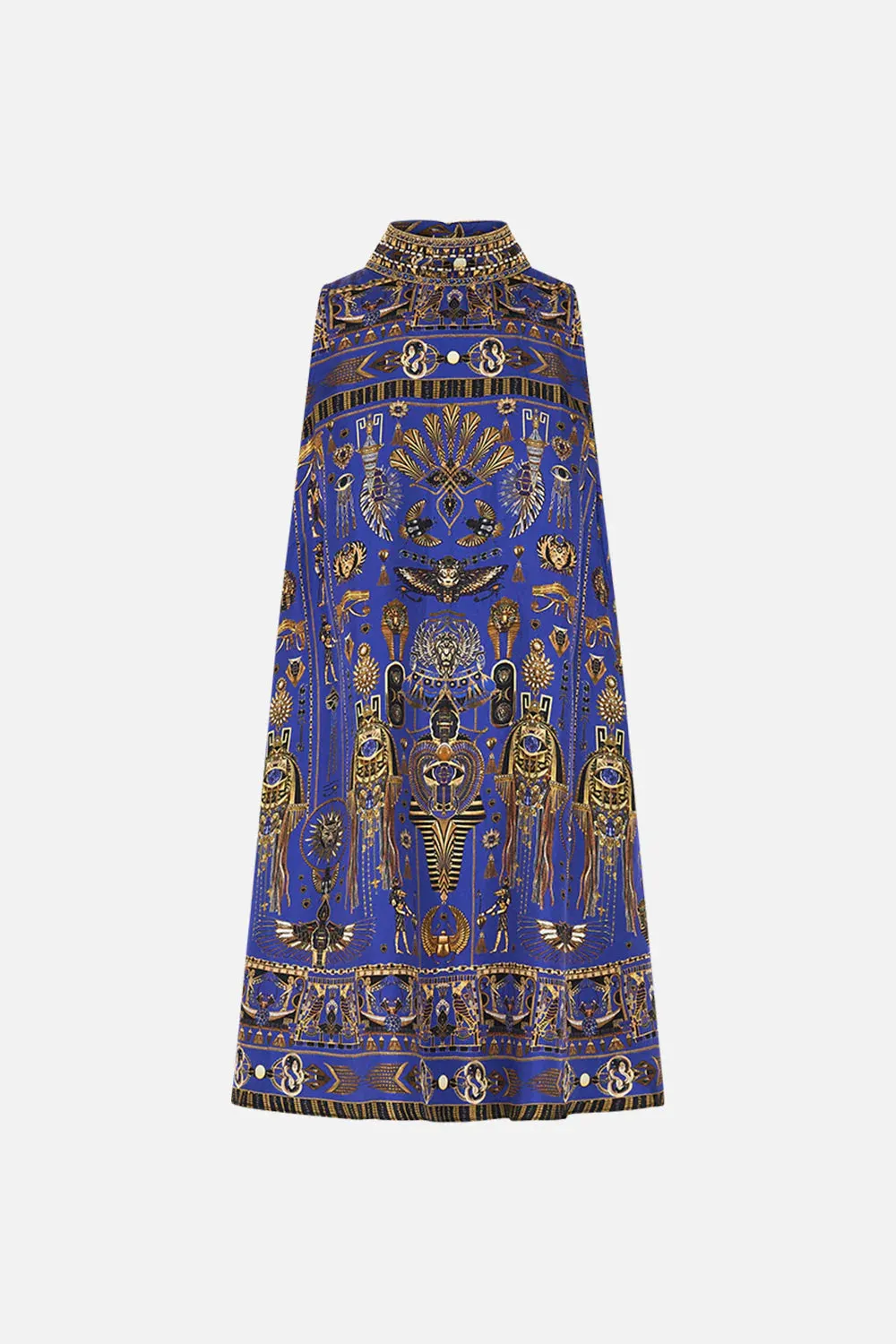 High Collar Shift Dress - My Fair Pharaoh