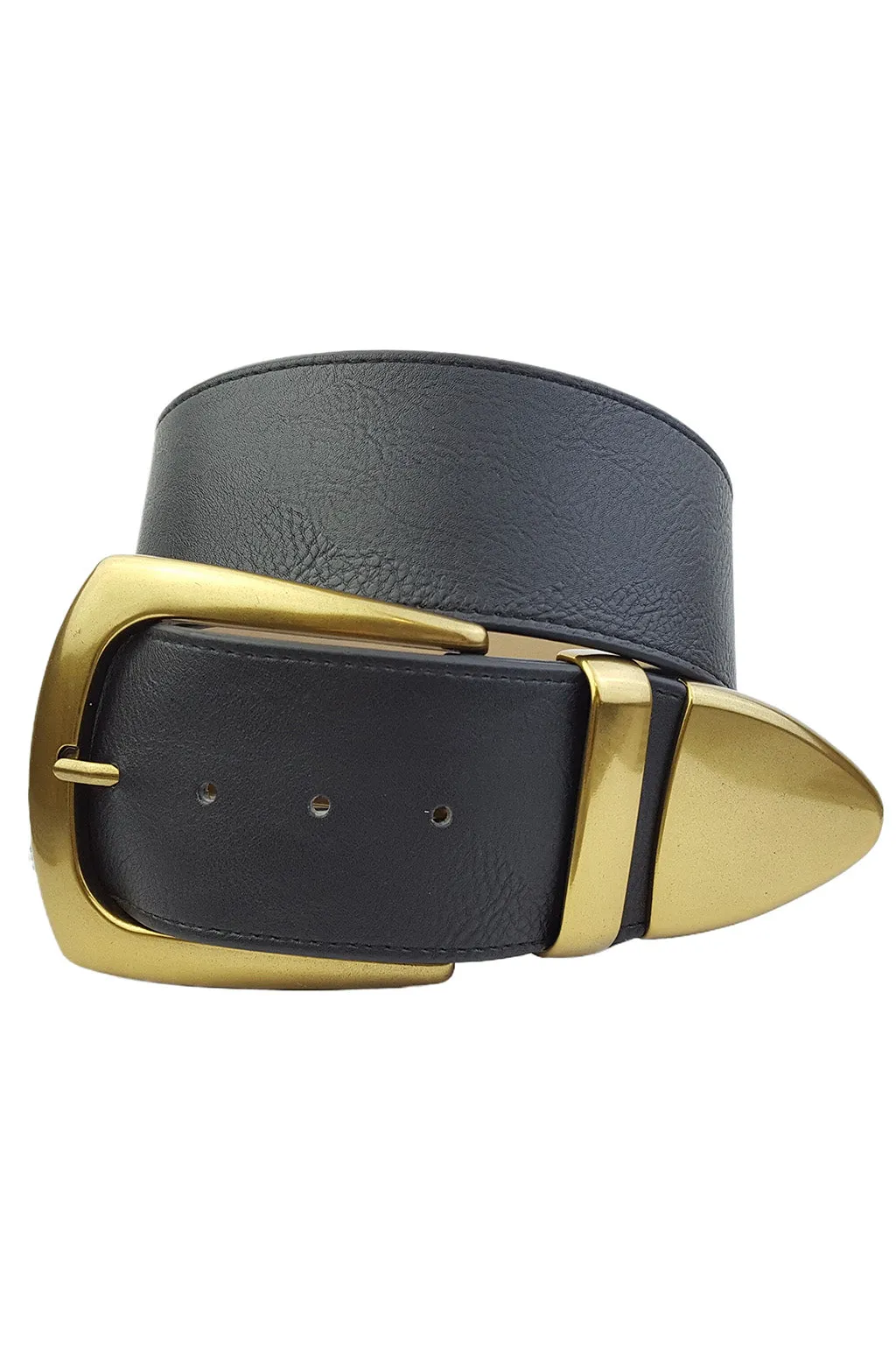 Jasper Black And Gold Statement Belt