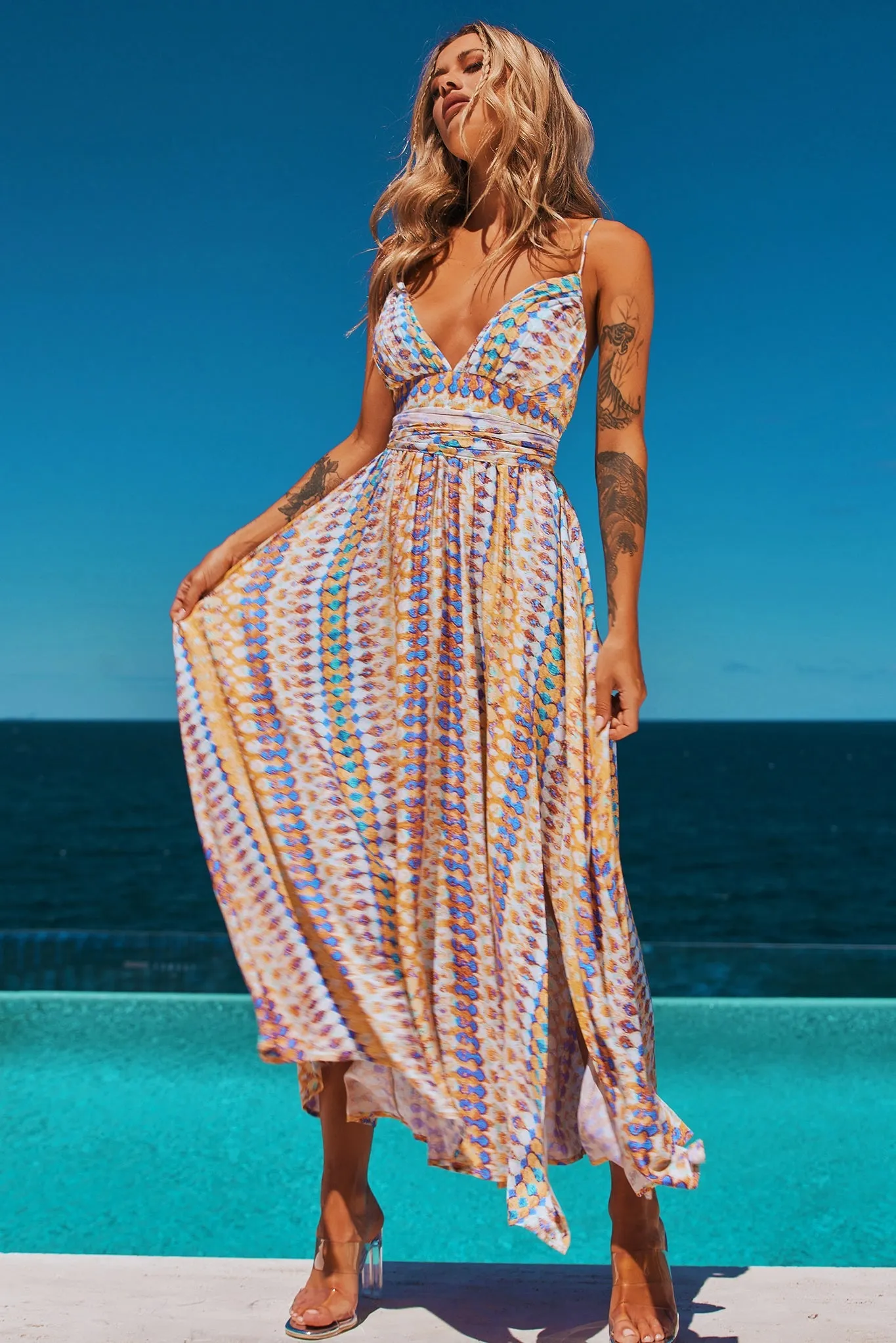 Keepsake Maxi Dress - Yellow Multi