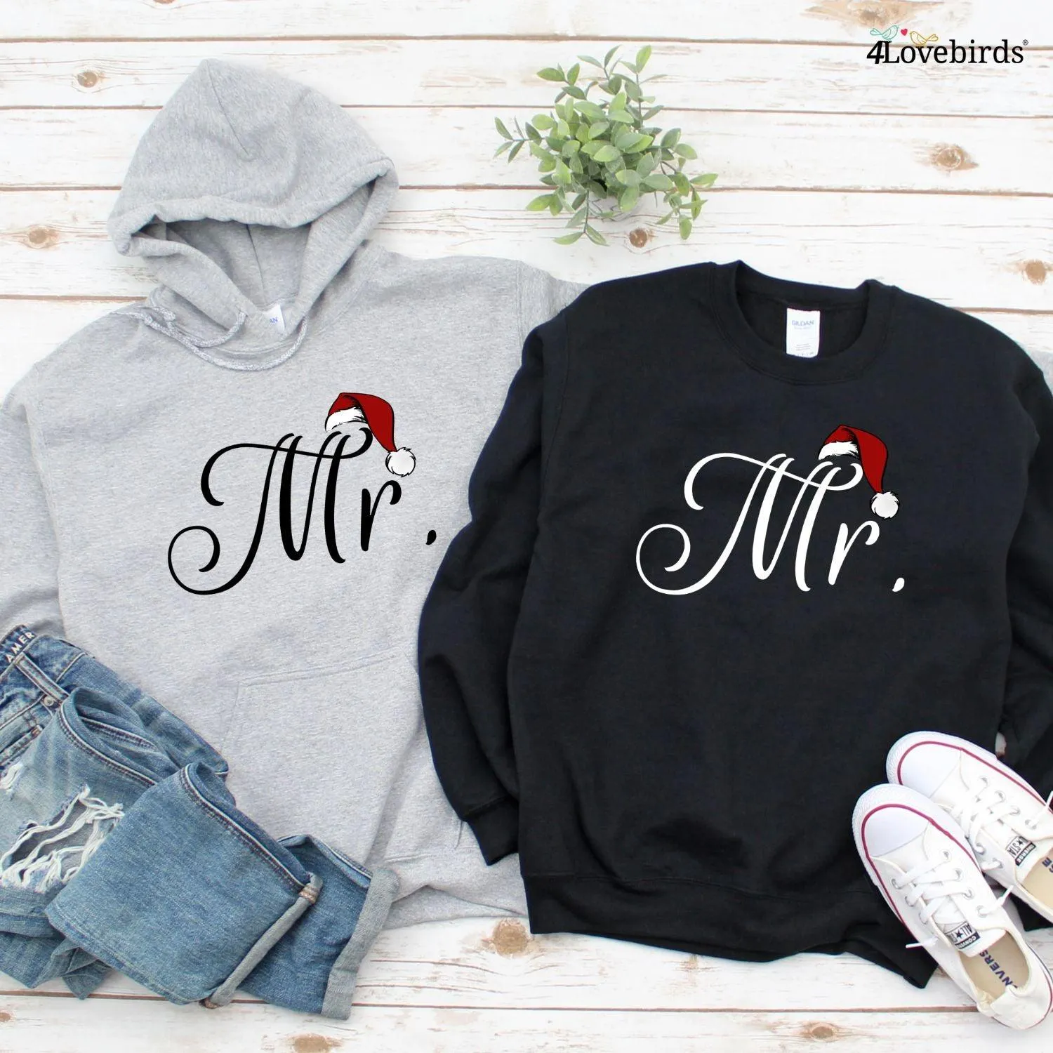 Matching Christmas Set for Couples: Mr & Mrs Gift For Couples