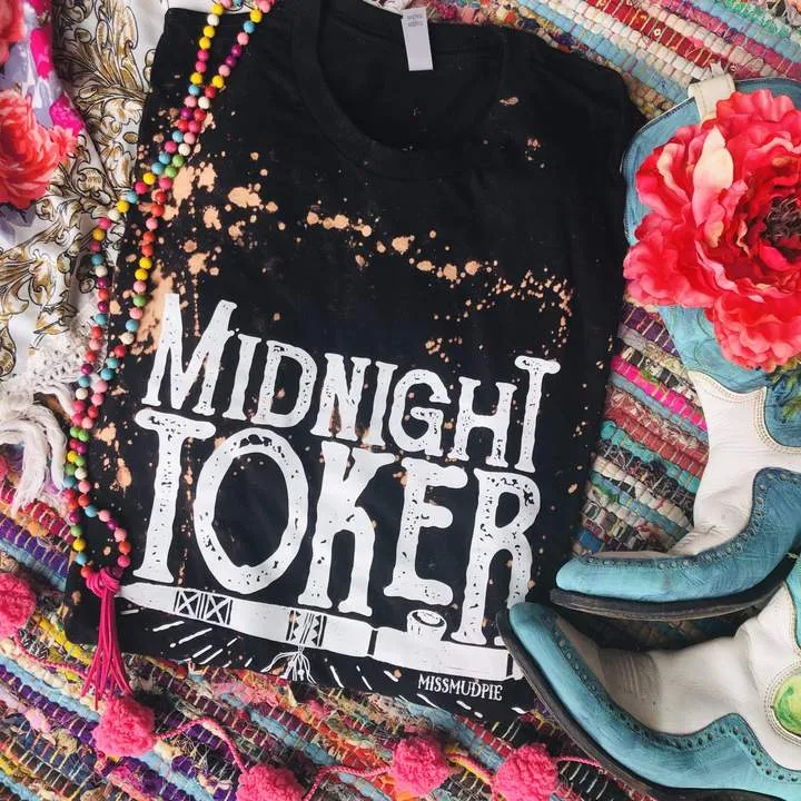 Midnight Toker Bleached Tee