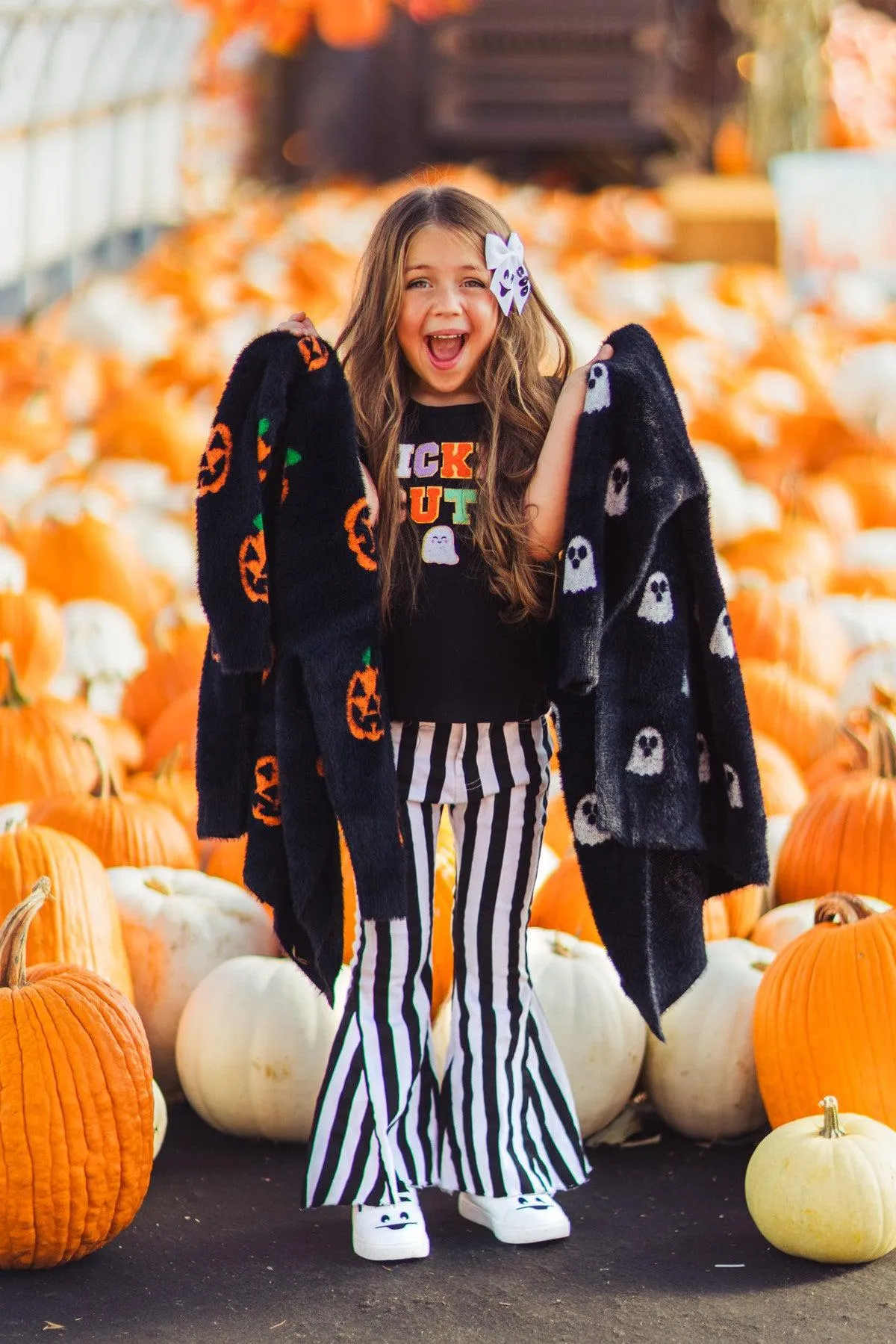 Mom & Me - Cozy Jack-O'-Lantern Cardigan