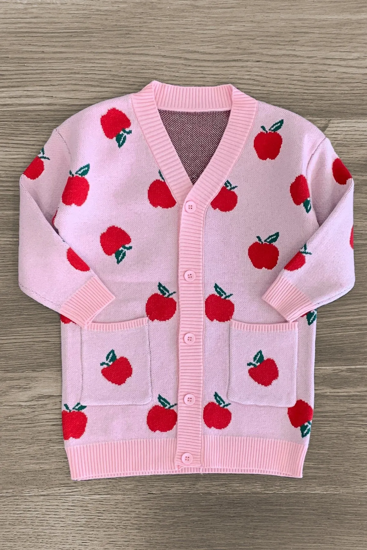 Mom & Me - Pink Apple Cardigan