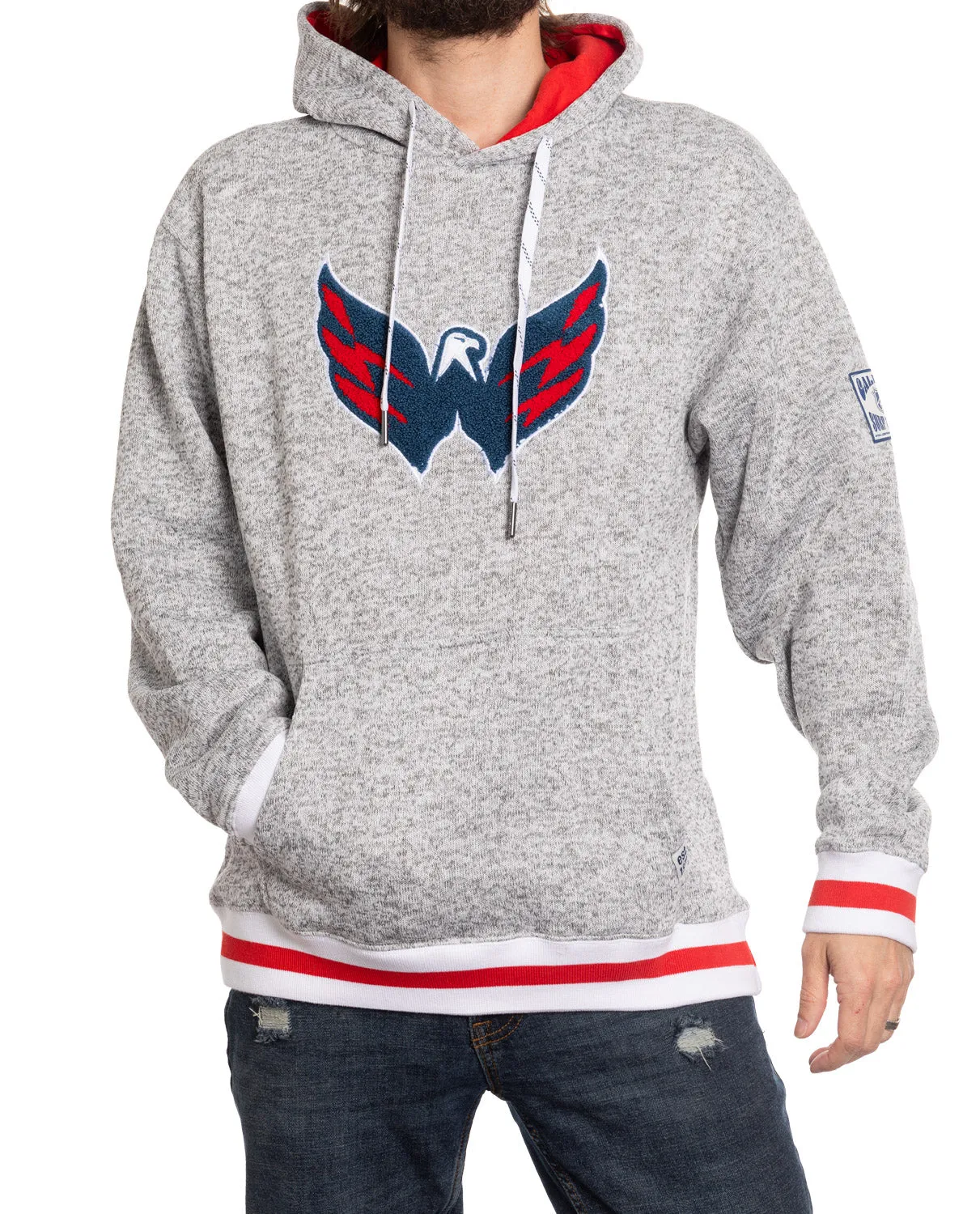 NHL Surf & Skate Washington Capitals "Muskoka Style" Striped Hoodie