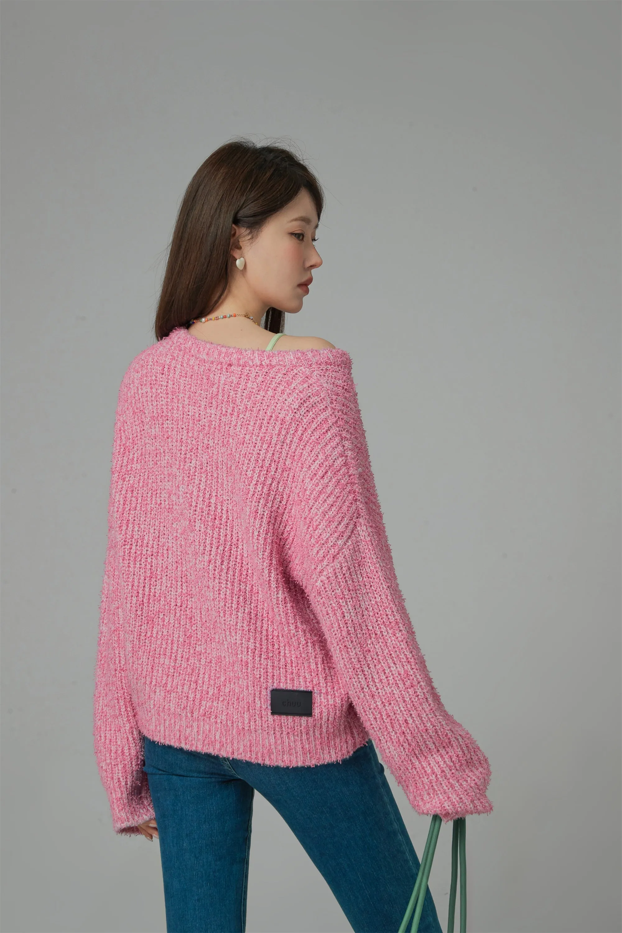 No Matter What I Do Oversized Ribbed Knit Sweater