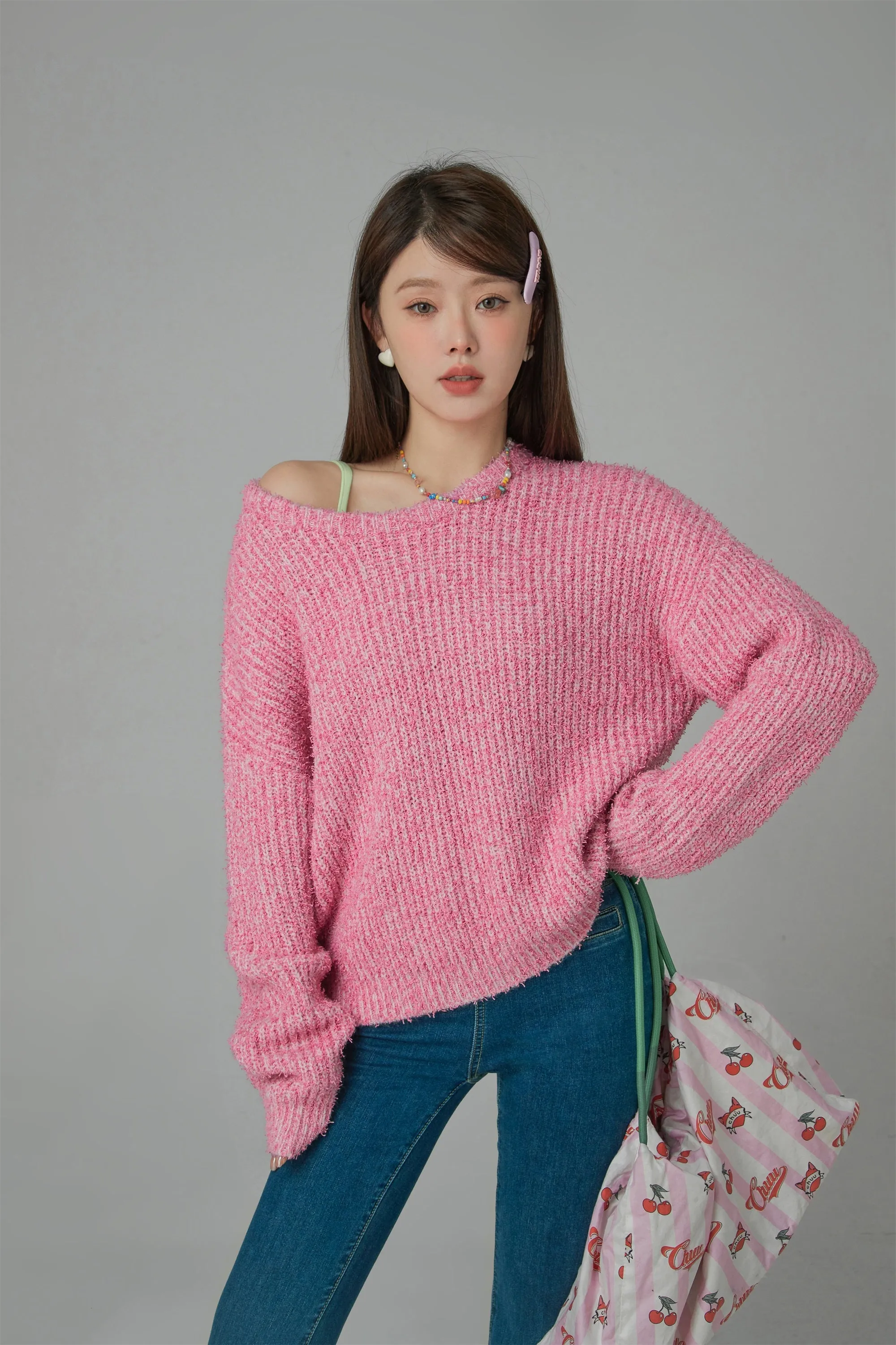 No Matter What I Do Oversized Ribbed Knit Sweater