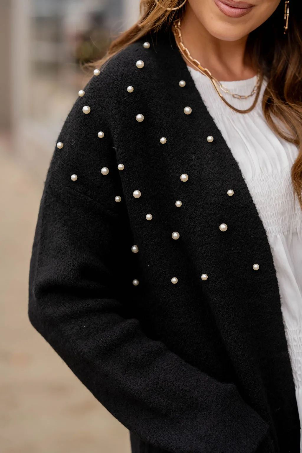 Pearl Accented Cardigan