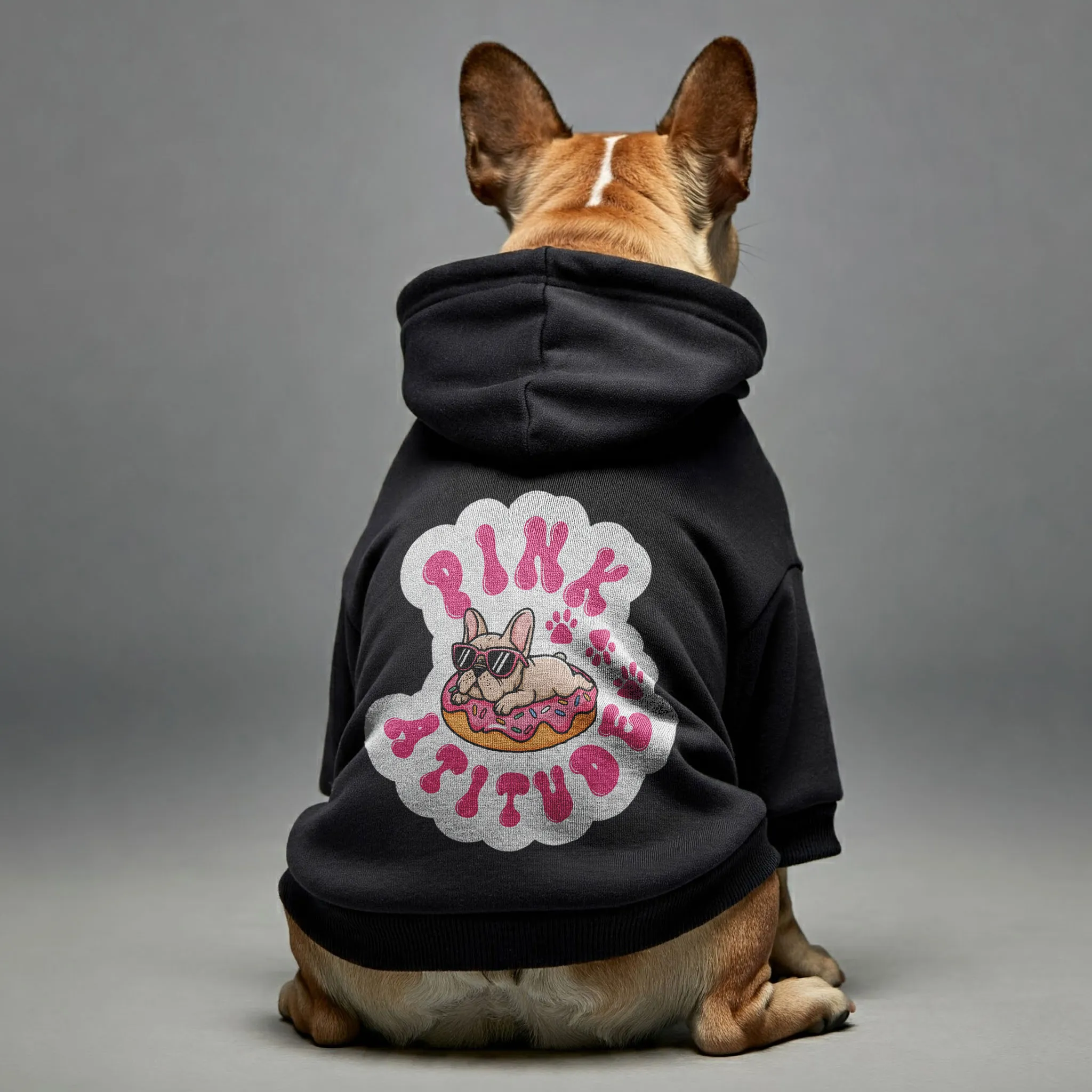 Pink Attitude  - Personalized French Bulldog Hoodies with Funny Quotes – Stylish, Cozy, and Premium 100% Cotton