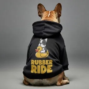 Rubber Ride - Personalized French Bulldog Hoodies with Funny Quotes – Stylish, Cozy, and Premium 100% Cotton