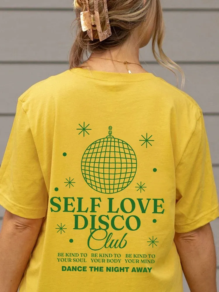 Self Love disco club oversized ladies tees