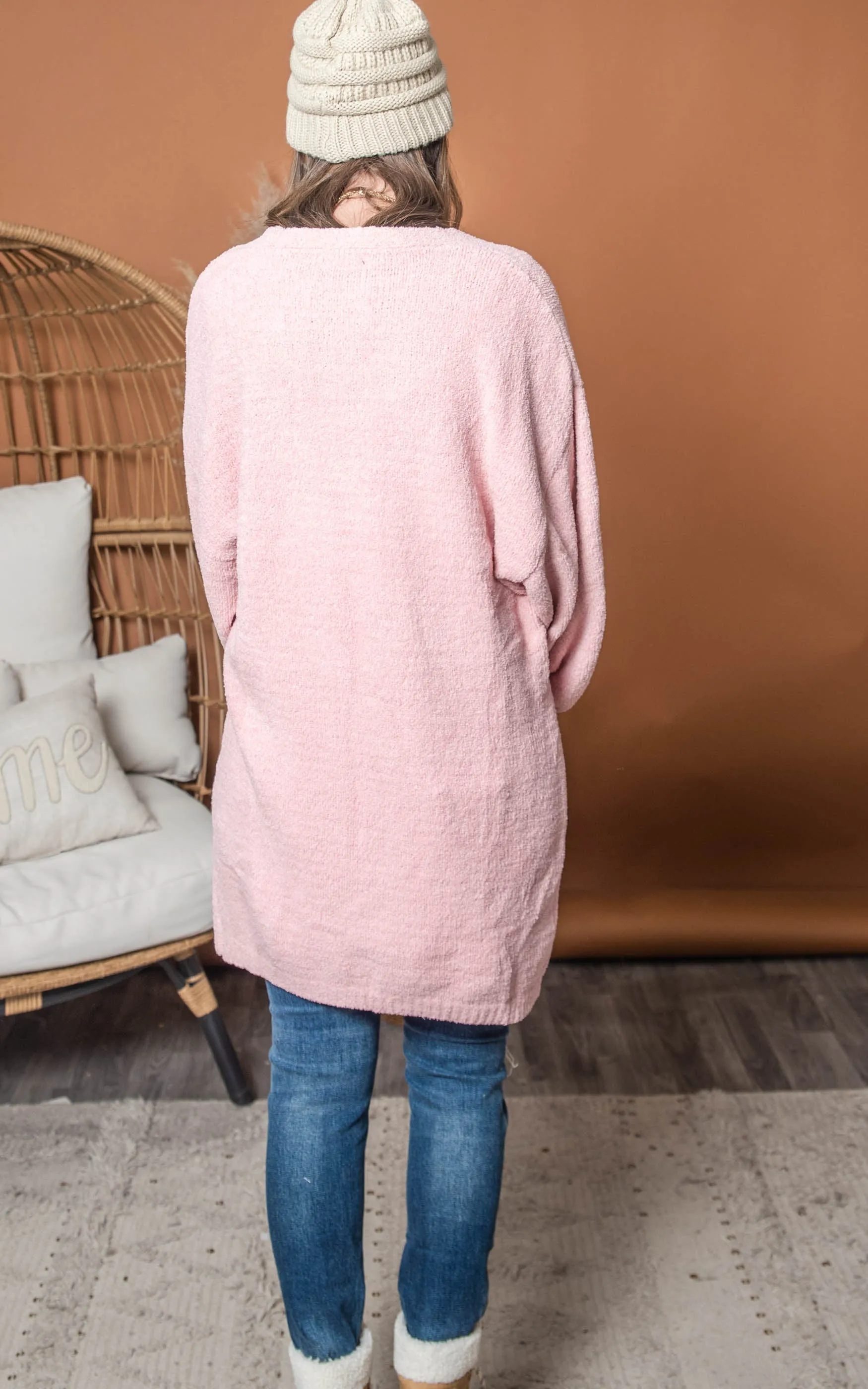 Snow Bunny Pink Cardigan