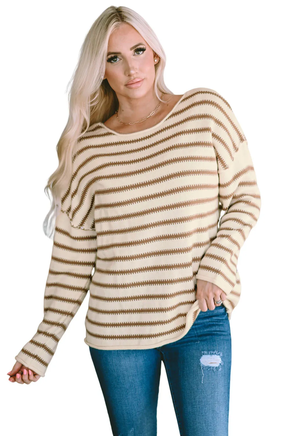 Striped Oversized Sweater