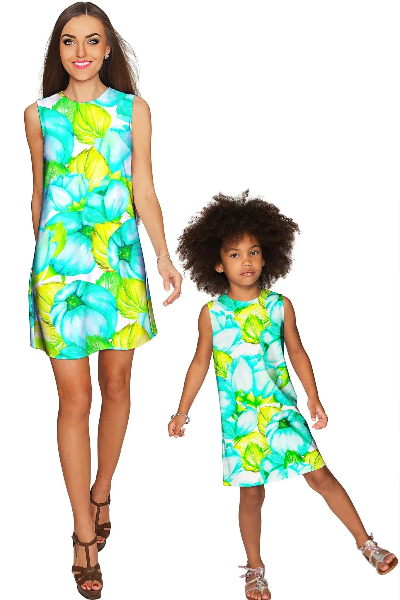 Sunny Day Adele Pretty Beach Printed Shift Dress - Girls