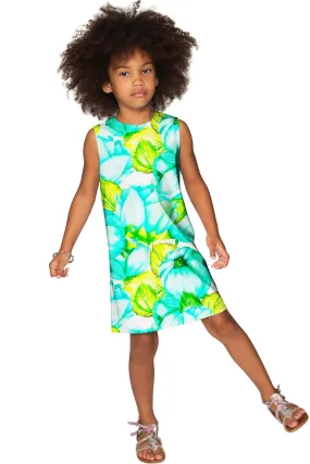 Sunny Day Adele Pretty Beach Printed Shift Dress - Girls