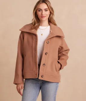 The Warmest Wool Short Coat - Fawn