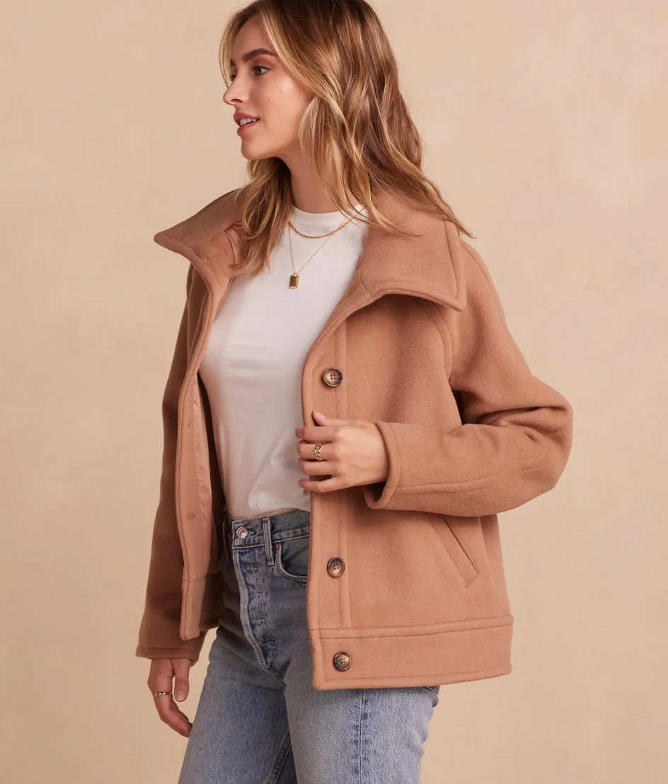 The Warmest Wool Short Coat - Fawn