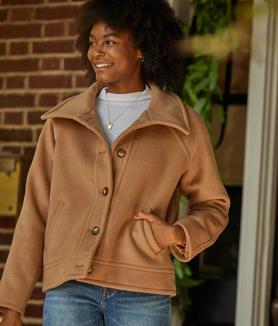 The Warmest Wool Short Coat - Fawn