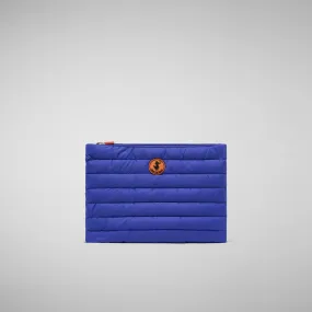 Unisex quilted pouch big Shaula in gentian blue